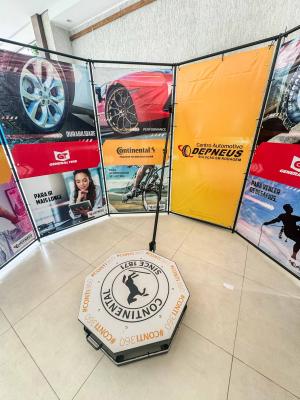 PLATAFORMA PARA VÍDEO 360 Plataforma 90x90 Colorido   Arte para plataforma 360